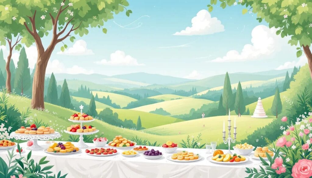 Catering-Optionen für Hochzeiten, um den Gästen ein unvergessliches Erlebnis zu bieten.