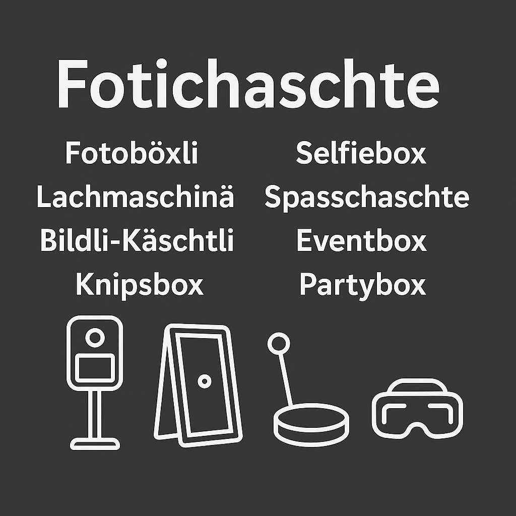 Diverse Modelle eines Fotichaschte in der Grafik zu Übersicht.